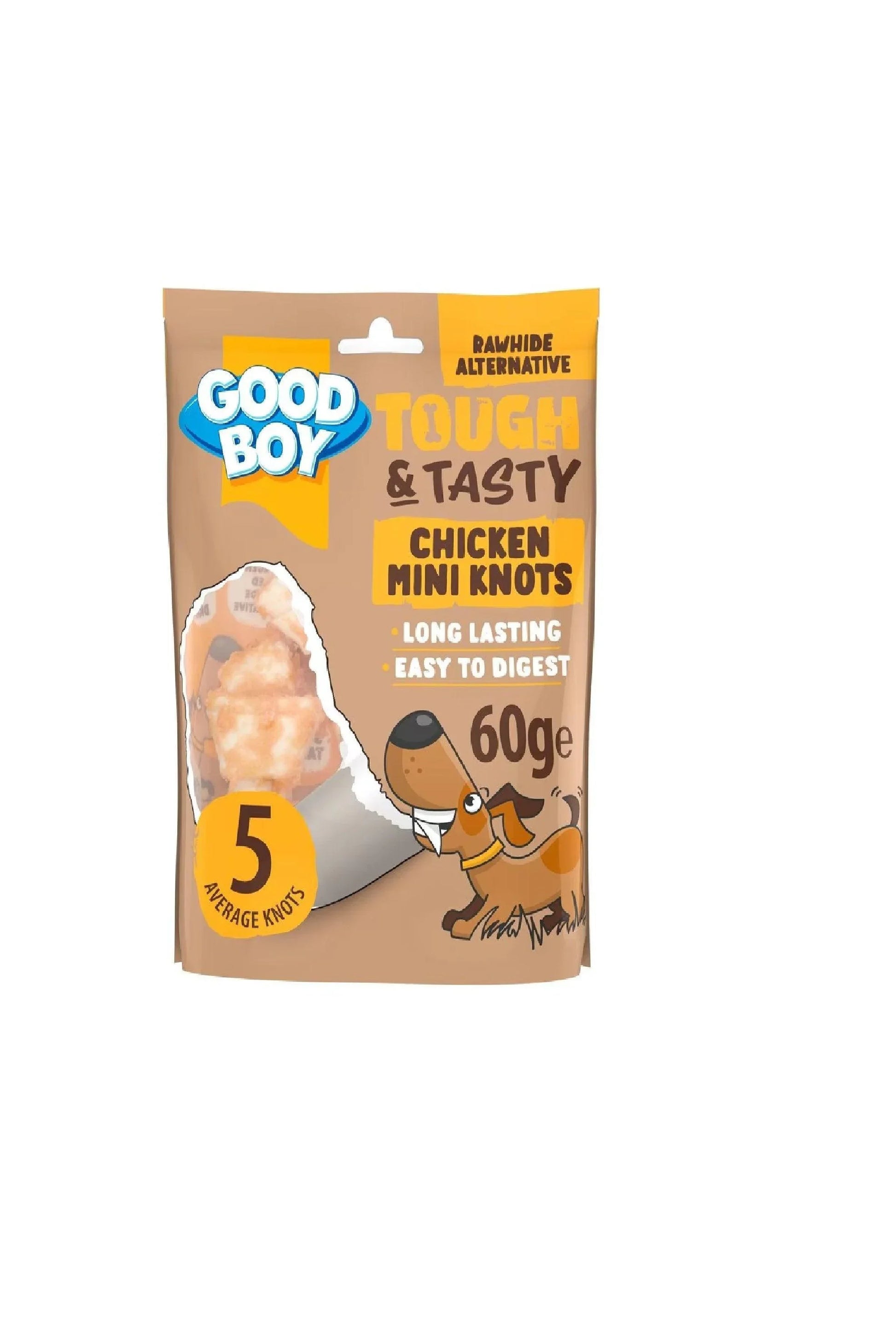 Good Boy Tough & Tasty Chicken Mini Knots 60g - North East Pet Shop Good Boy
