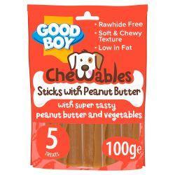 Good Boys Chewables Peanut Butter Sticks, 5pk - North East Pet Shop Good Boy