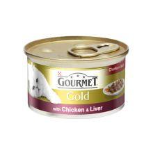 Gourmet Gold Chicken & Liver Chunks in Gravy 12 x 85g - North East Pet Shop Gourmet