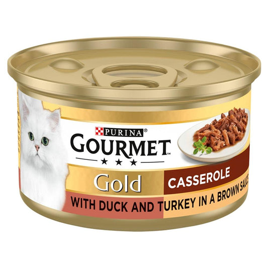 Gourmet Gold Duck & Turkey Casser 12x85g - North East Pet Shop Gourmet