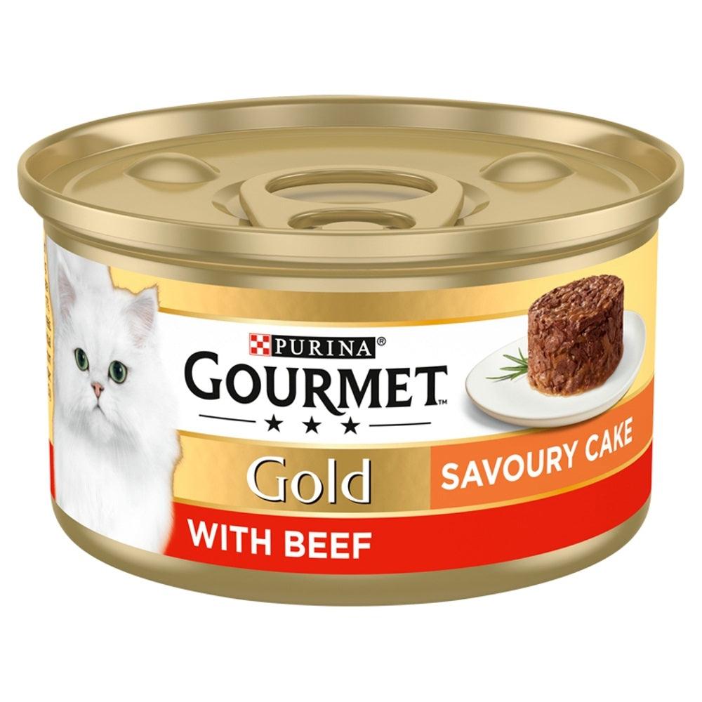 Gourmet Gold Savoury Cake Beef 12x85g - North East Pet Shop Gourmet