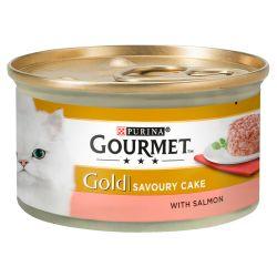 Gourmet Gold Savoury Cake Salmon 12 x 85g - North East Pet Shop Gourmet