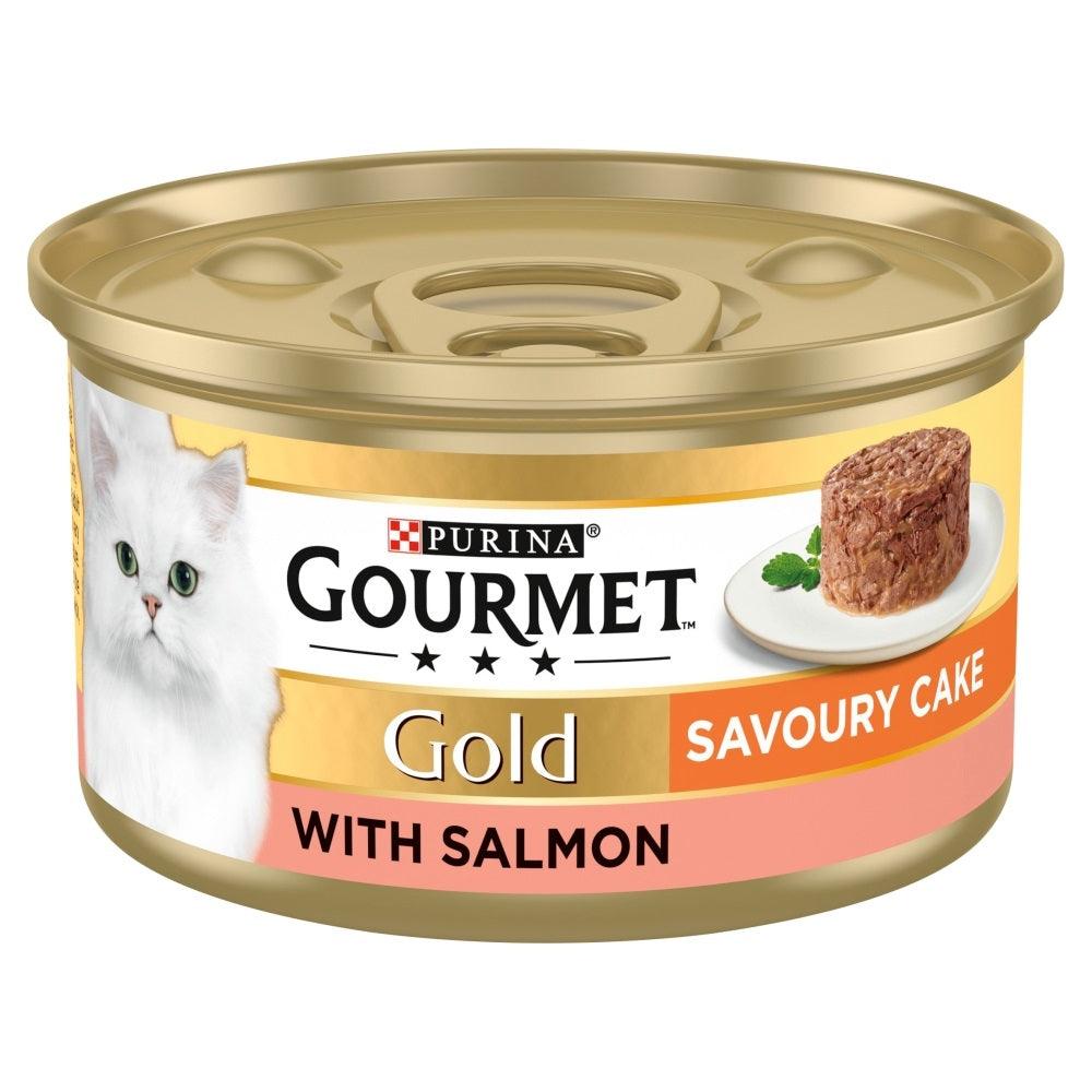 Gourmet Gold Savoury Cake Salmon 12x85g - North East Pet Shop Gourmet