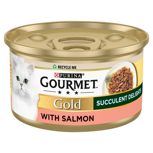 Gourmet Gold Succ Delight Salm 12x85g - North East Pet Shop Gourmet