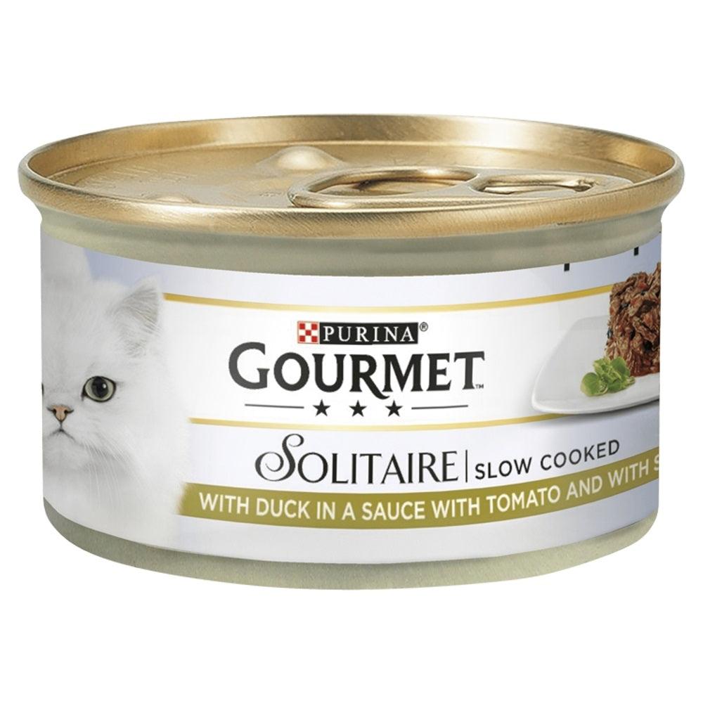 Gourmet Solitaire Slow Cook Duck 12x85g - North East Pet Shop Gourmet