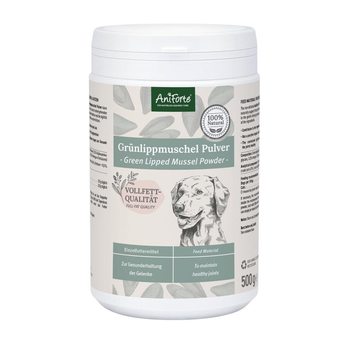 Green Lipped Mussel Powder for Dogs and Cats - Joint Support Supplement 250g - North East Pet Shop Aniforte