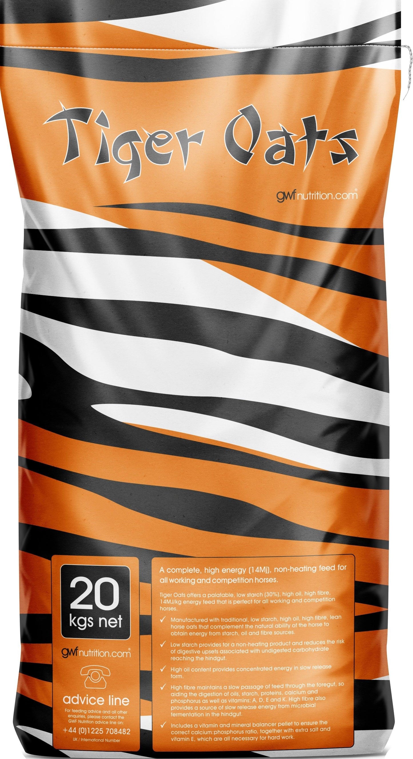 GWF Nutrition Tiger Oats 20kg - North East Pet Shop Oats