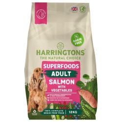 Harringtons Adult Dog Grain Free Superfoods Salmon with Vegetables, 12kg - North East Pet Shop Harringtons