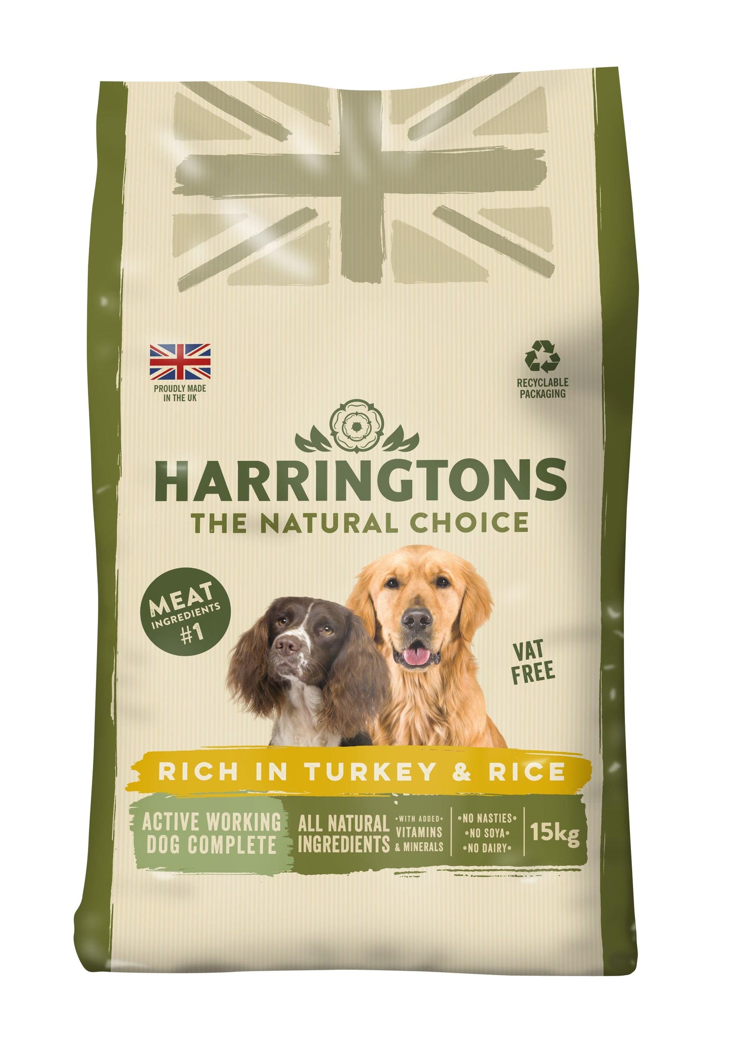 Harringtons Dog Active Work Turkey - North East Pet Shop Harringtons