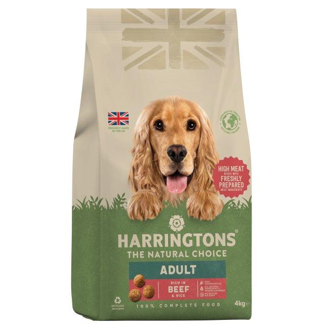 Harringtons Dog Beef & Rice 3x4kg - North East Pet Shop Harringtons