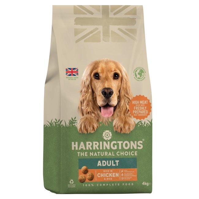 Harringtons Dog Chicken & Rice 3x4kg - North East Pet Shop Harringtons