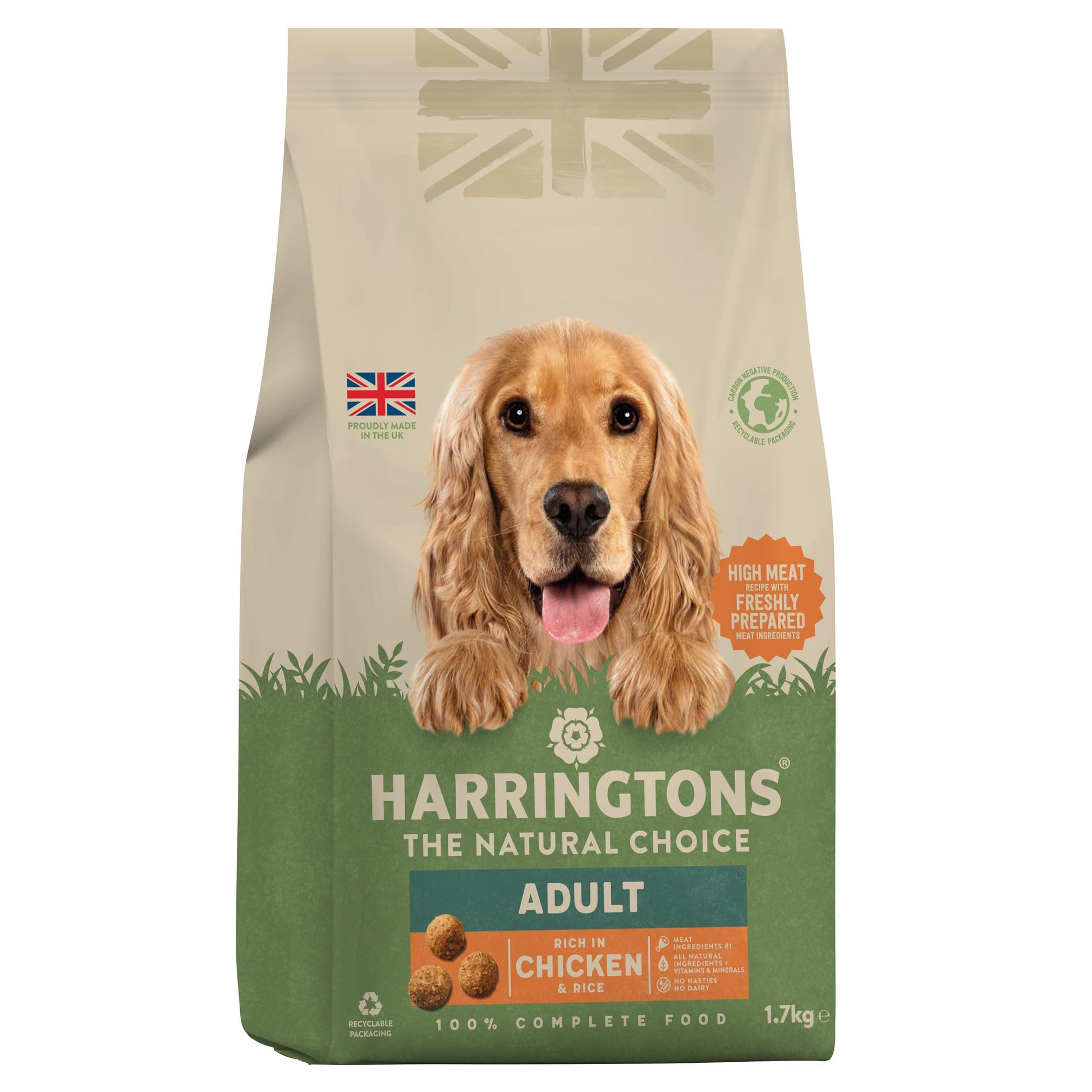 Harringtons Dog Chicken & Rice 4x1.7kg - North East Pet Shop Harringtons