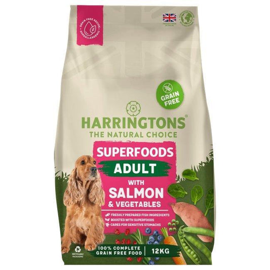 Harringtons Dog Grain Free Superfood Salmon 12kg - North East Pet Shop Harringtons