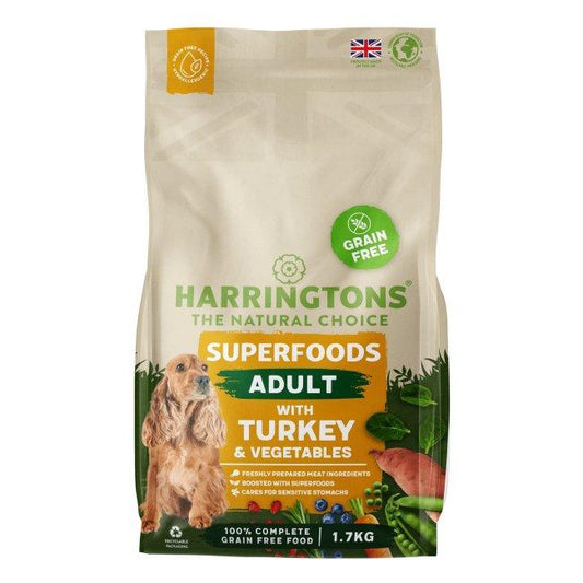 Harringtons Dog Grain Free Superfood Trk 4x1.7kg - North East Pet Shop Harringtons