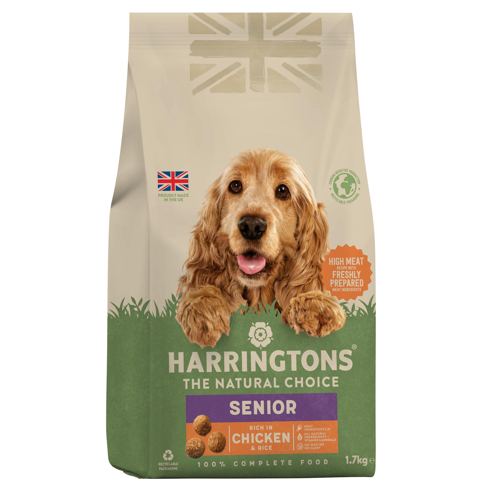 Harringtons Dog Senior Chicken 4x1.7kg - North East Pet Shop Harringtons