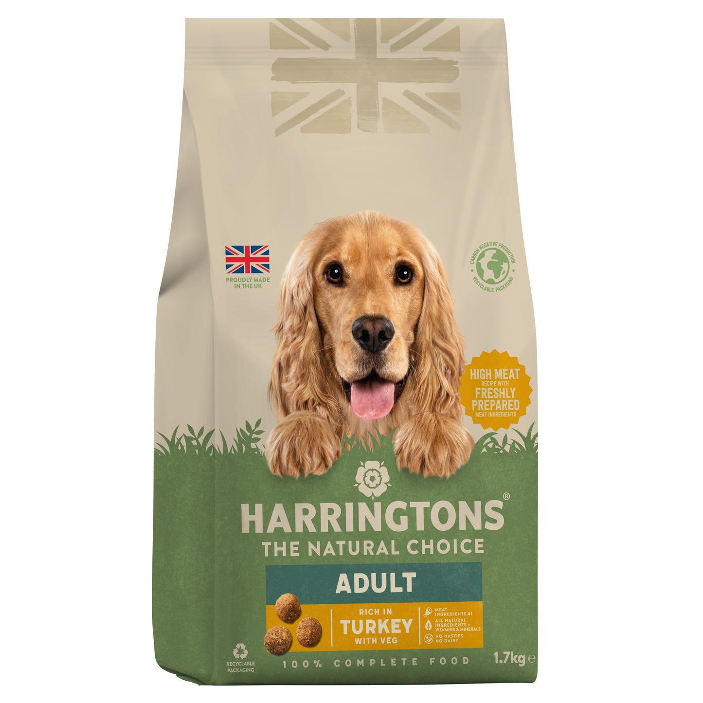 Harringtons Dog Turkey & Veg 4x1.7kg - North East Pet Shop Harringtons