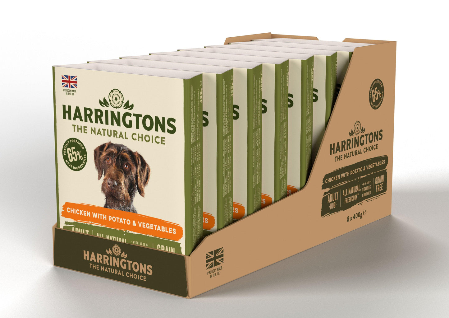 Harringtons Dog Wet Chicken & Pot 8x400g - North East Pet Shop Harringtons