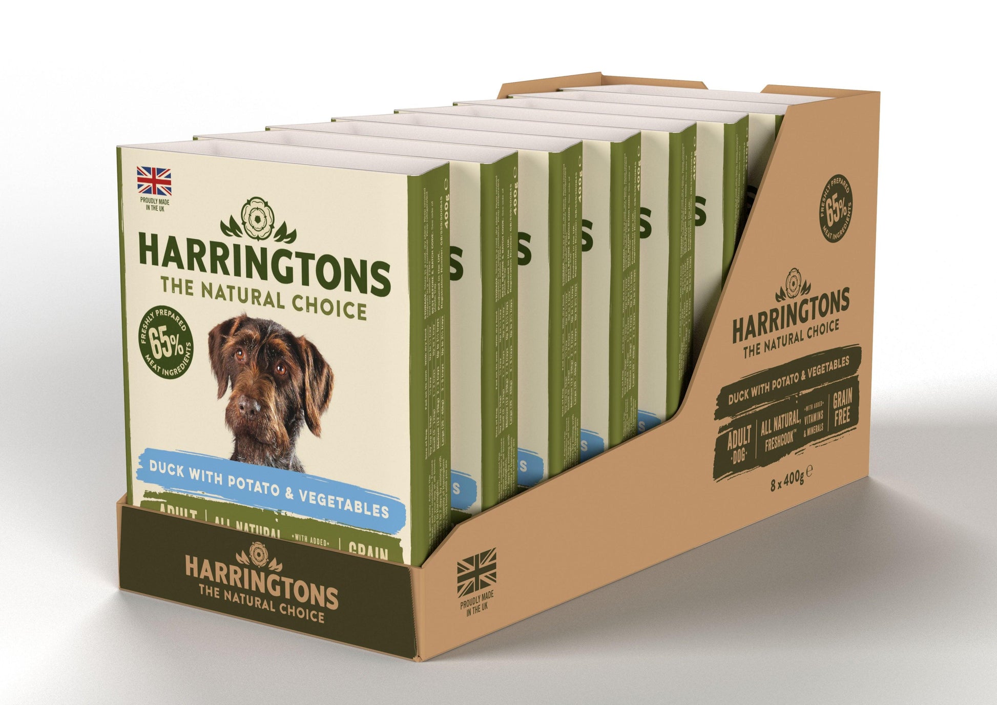 Harringtons Dog Wet Duck & Potato 8x400g - North East Pet Shop Harringtons