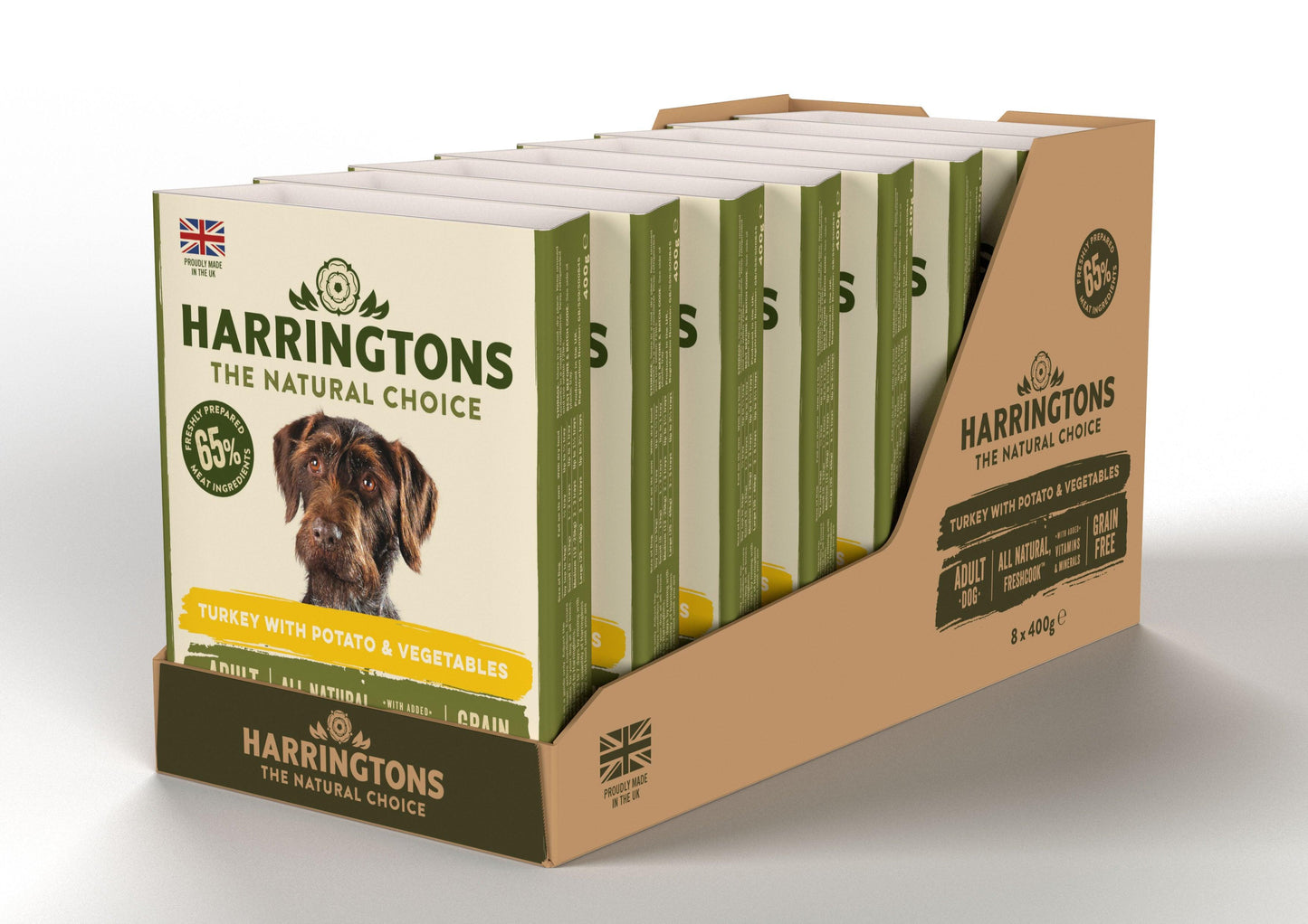 Harringtons Dog Wet Turkey & Pot 8x400g - North East Pet Shop Harringtons