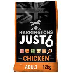 Harringtons Just 6 Dry Dog Food Chicken - North East Pet Shop Harringtons