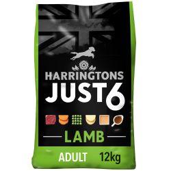 Harringtons Just 6 Dry Dog Food Lamb - North East Pet Shop Harringtons