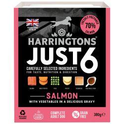 Harringtons Just 6 Salmon 380g - North East Pet Shop Harringtons