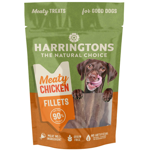 Harringtons Natural Choice Meaty Chicken Fillets Treats 70g - North East Pet Shop Harringtons