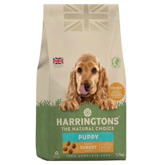 Harringtons Puppy Turkey & Rice 4x1.7kg - North East Pet Shop Harringtons