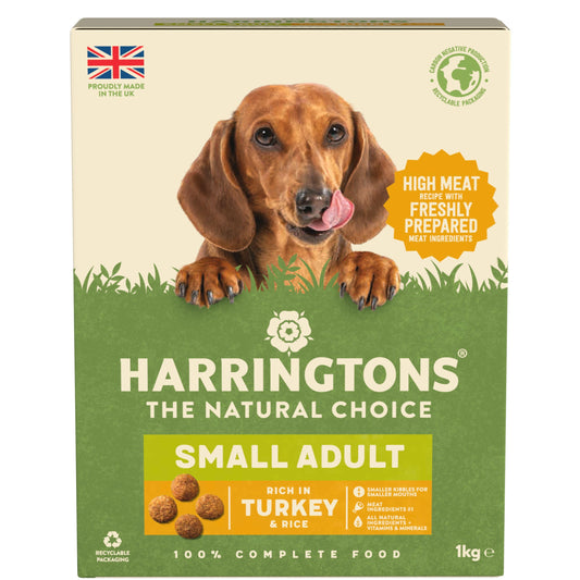 Harringtons Small Dog Turkey 5x1kg - North East Pet Shop Harringtons