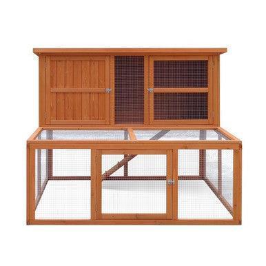 Harrisons Bowness Double Height Hutch with run natural 150x121x117cm - North East Pet Shop Harrisons