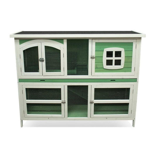 Harrisons Buttermere Double Height Hutch Sage Green 150x60x116cm - North East Pet Shop Walter Harrisons Bowness