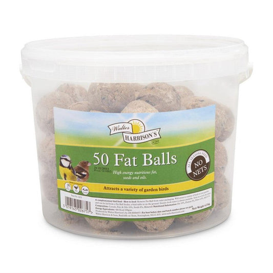 Harrisons Energy Boost Fat Balls 50 Tub (No Nets) 85g - North East Pet Shop Harrisons