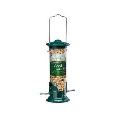 Harrisons Green Die Cast Seed Feeder 20cm - North East Pet Shop Harrisons