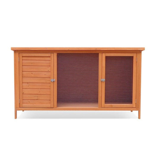 Harrisons Ulverston Single Hutch on legs natural 130x50x70cm - North East Pet Shop Walter Harrisons Bowness