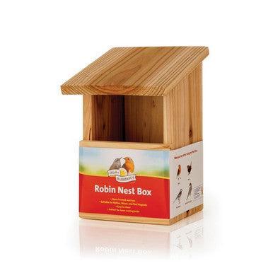 Harrisons Wooden Nest Box Robin Front Opening 8cm - North East Pet Shop Harrisons