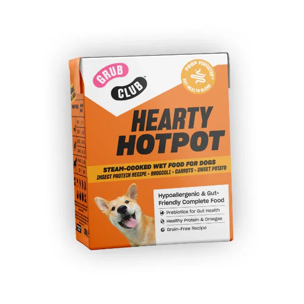 Hearty Hotpot Steam-Cooked Complete Wet Food 390g - North East Pet Shop Grub Club