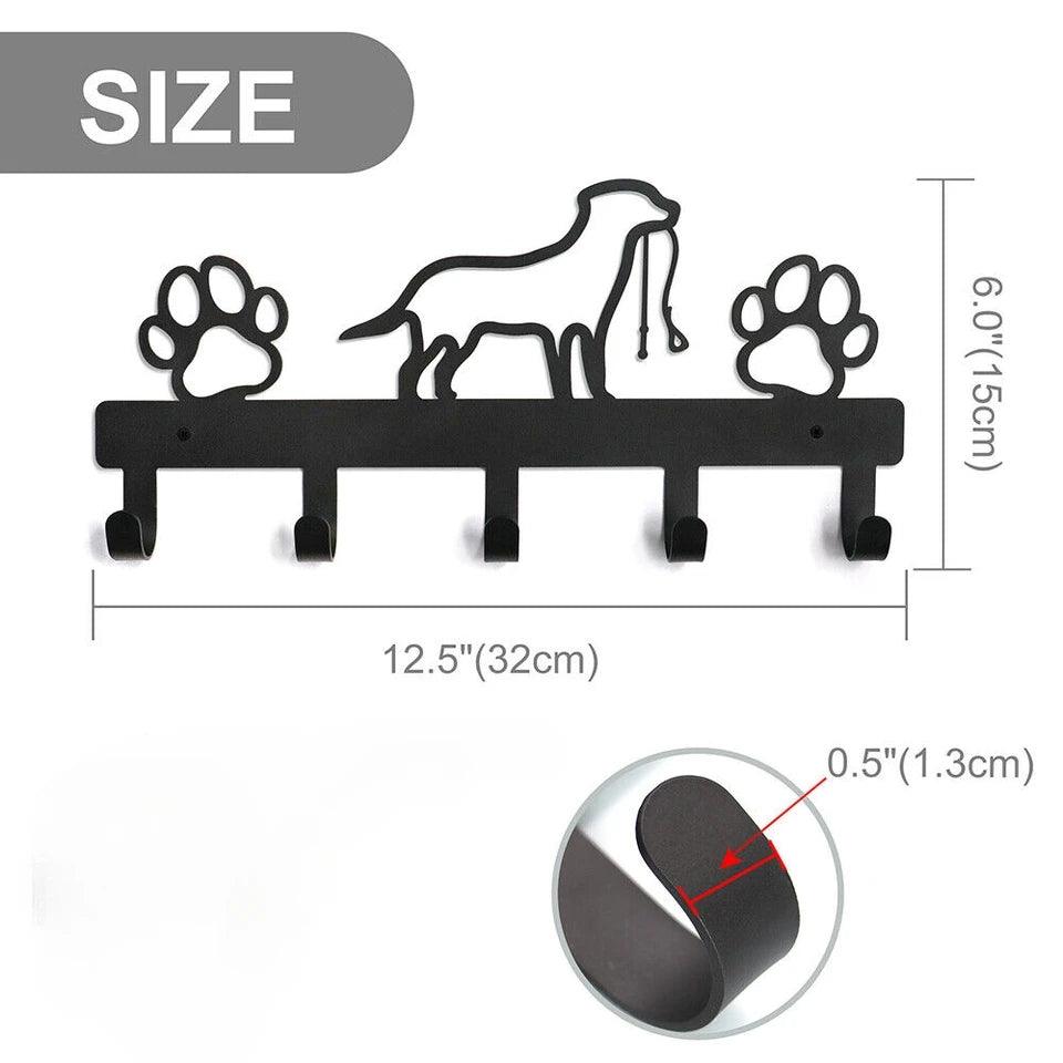 HelloYoung 5 Hooks Metal Paw Pet Dog Hanger Rack - North East Pet Shop North East Pet Shop 