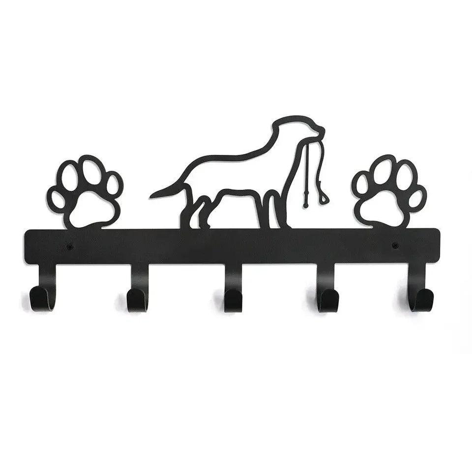 HelloYoung 5 Hooks Metal Paw Pet Dog Hanger Rack - North East Pet Shop Dog Shack UK