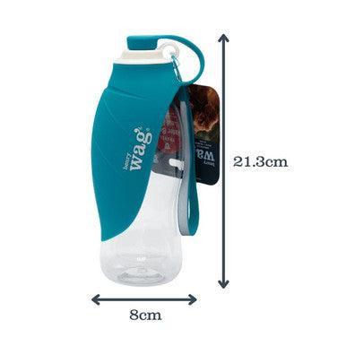 Henry Wag Water Bottle with Leaf Bowl Blue - North East Pet Shop Henry Wag