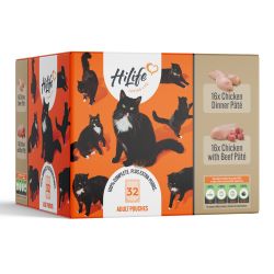 Hi Life Cat Chicken Pate Recipes Pouch 32pack, 70g - North East Pet Shop HiLife