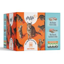 Hi Life Cat Ocean Fish Recipes in Jelly Pouch 32 pack, 70g - North East Pet Shop HiLife