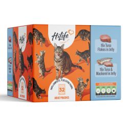 Hi Life Cat Tuna Recipes in Jelly Pouch 32pack, 70g - North East Pet Shop HiLife