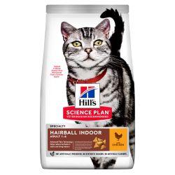 Hill's Science Plan Adult Hairball & Indoor Dry Cat Food Chicken Flavour, 1.5kg - North East Pet Shop Hill's