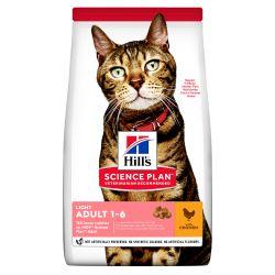 Hill's Science Plan Adult Light Dry Cat Food Chicken Flavour, 1.5kg - North East Pet Shop Hill's