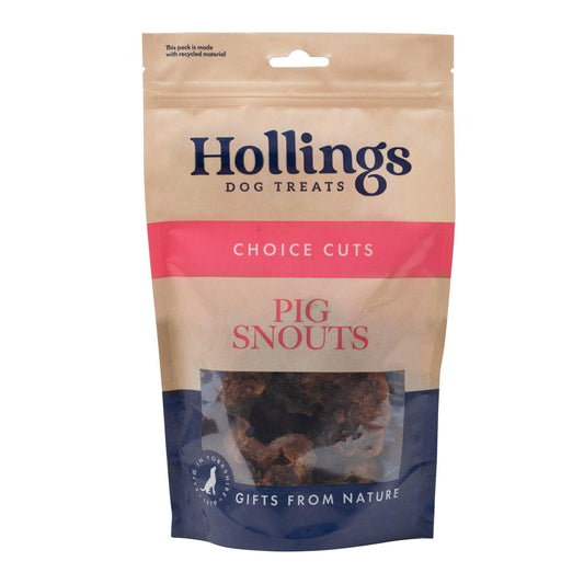 Hollings 100% Nat Pig Snouts 120g - North East Pet Shop Hollings