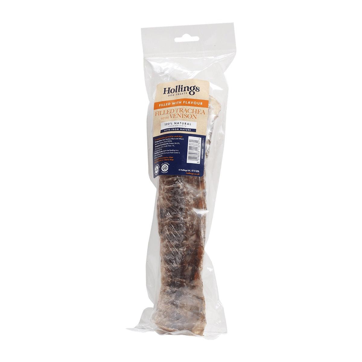 Hollings Beef Trachea with Venison Filling - North East Pet Shop Hollings