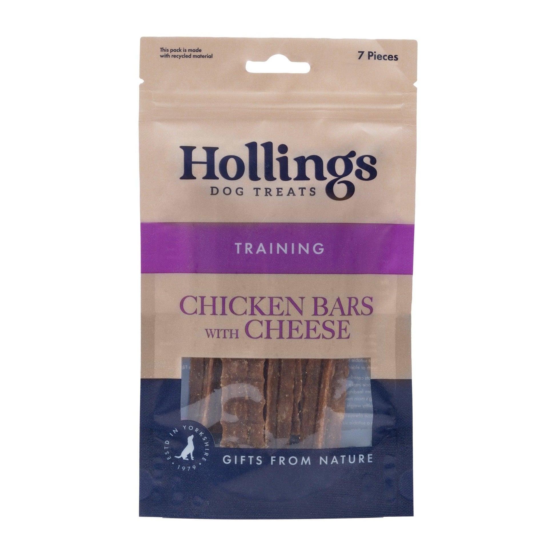 Hollings Chicken Bar with Cheese 7 pack - North East Pet Shop Hollings