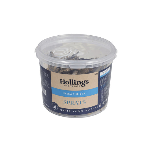 Hollings From the Sea - Sprats Tub 500g Bucket - North East Pet Shop Hollings