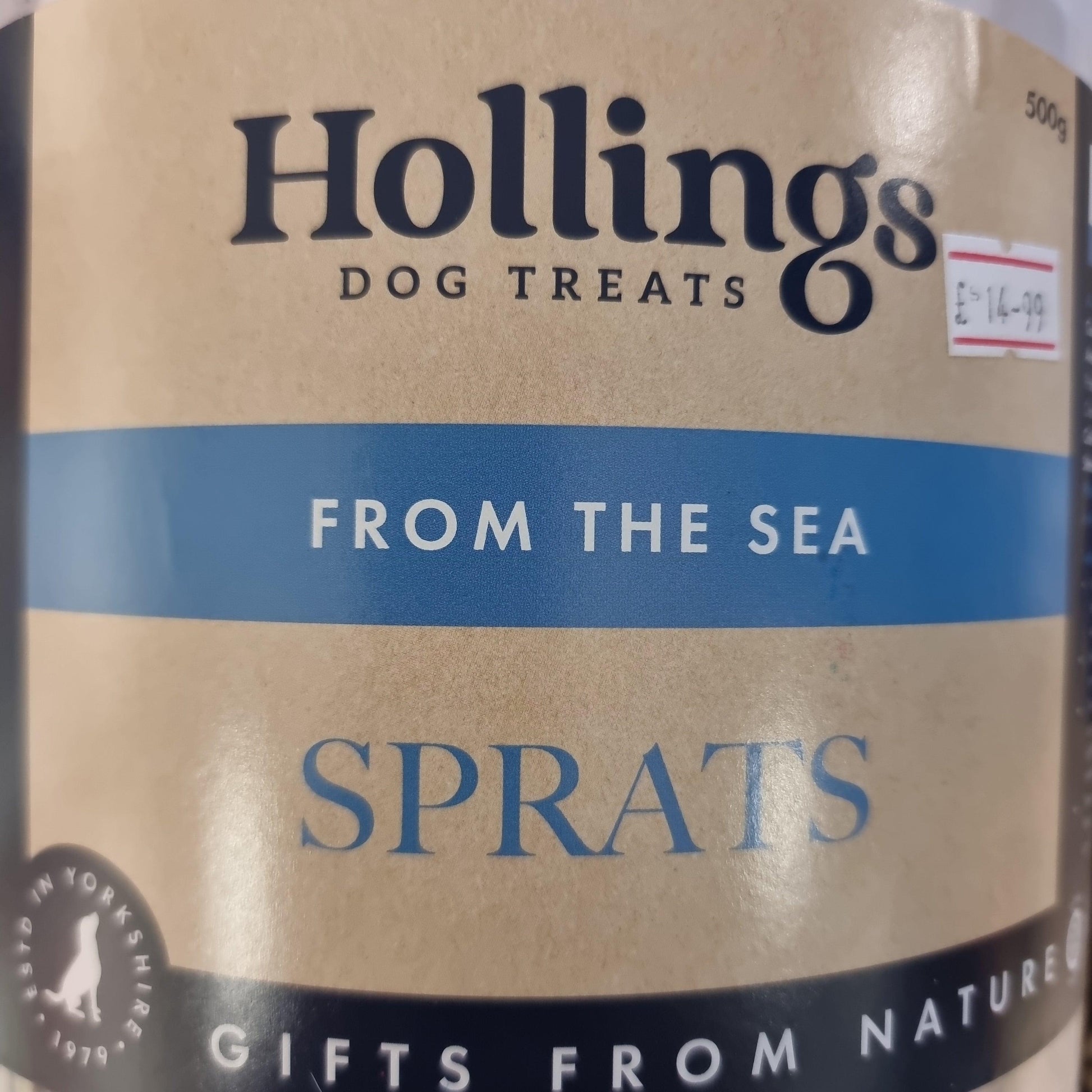 Hollings From the Sea - Sprats Tub 500g Bucket - North East Pet Shop Hollings