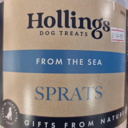 Hollings From the Sea - Sprats Tub 500g Bucket - North East Pet Shop Hollings